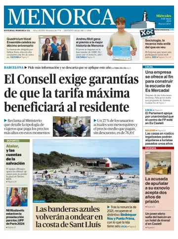 Menorca Diario Insular - 08 5월 2024