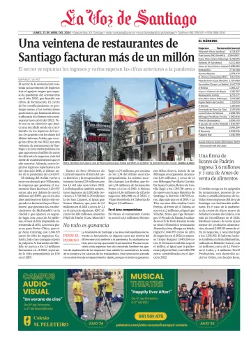 La Voz de Santiago - 22 Apr 2024