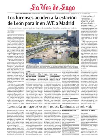 La Voz de Lugo - 19 四月 2024