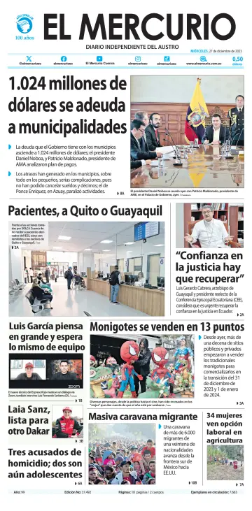 El Mercurio Ecuador - 27 Dec 2023