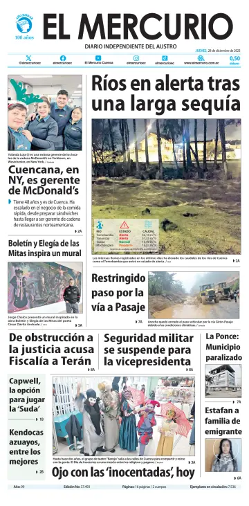 El Mercurio Ecuador - 28 Dec 2023
