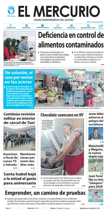 El Mercurio Ecuador - 18 Jan 2024