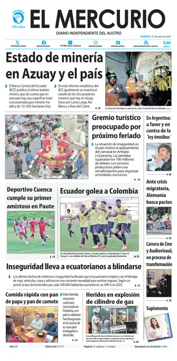 El Mercurio Ecuador - 21 Jan 2024