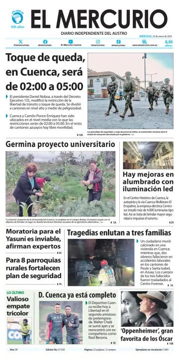 El Mercurio Ecuador - 24 Ean 2024