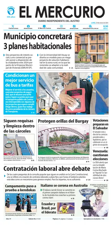 El Mercurio Ecuador - 29 一月 2024