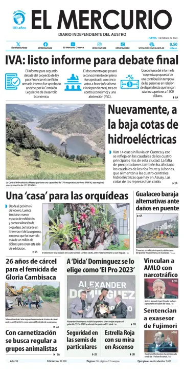 El Mercurio Ecuador - 1 Chwef 2024
