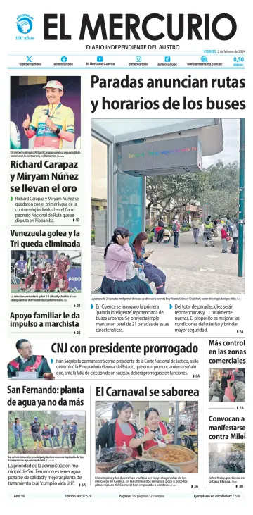 El Mercurio Ecuador - 2 Feabh 2024