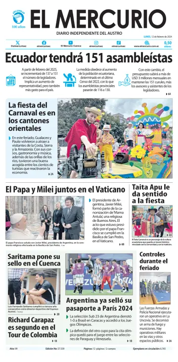 El Mercurio Ecuador - 12 2월 2024