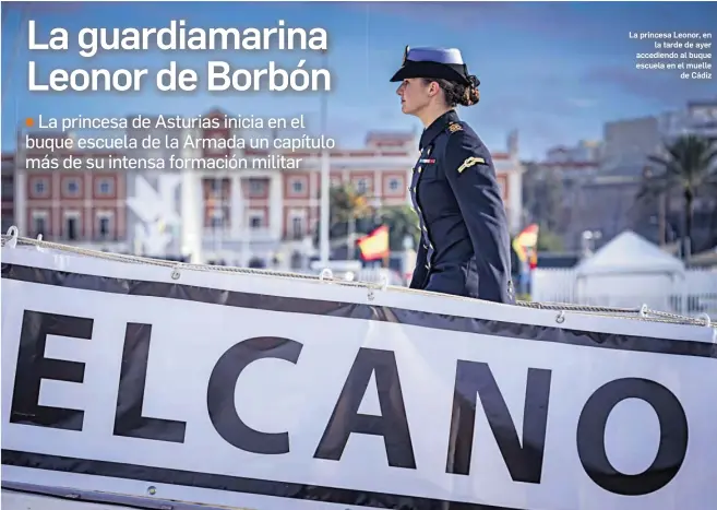 LA GUARDIAMARINA LEONOR DE BORBÓN