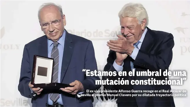 “ESTAMOS EN EL UMBRAL DE UNA MUTACIÓN CONSTITUCIONAL”