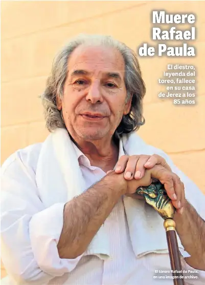MUERE RAFAEL DE PAULA