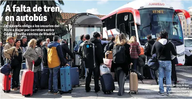 A FALTA DE TREN, EN AUTOBÚS