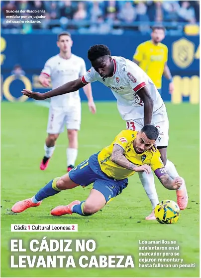 EL CÁDIZ NO LEVANTA CABEZA
