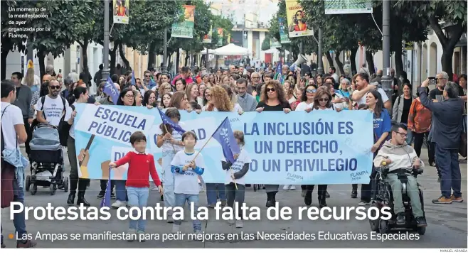 PROTESTAS CONTRA LA FALTA DE RECURSOS