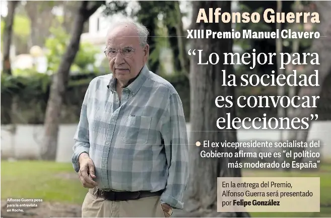 “LO MEJOR PARA LA SOCIEDAD ES CONVOCAR ELECCIONES”