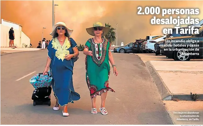 2.000 PERSONAS DESALOJADAS EN TARIFA