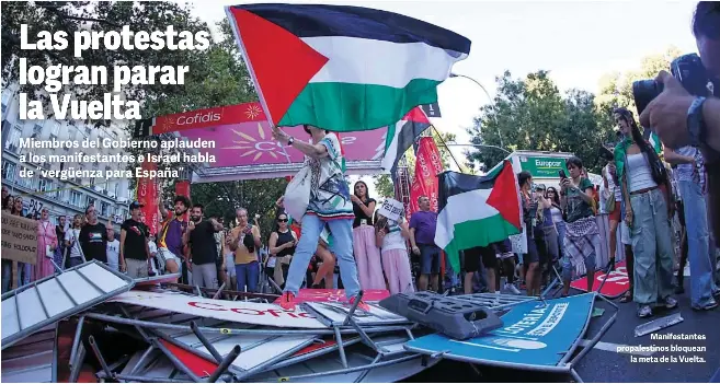 LAS PROTESTAS LOGRAN PARAR LA VUELTA