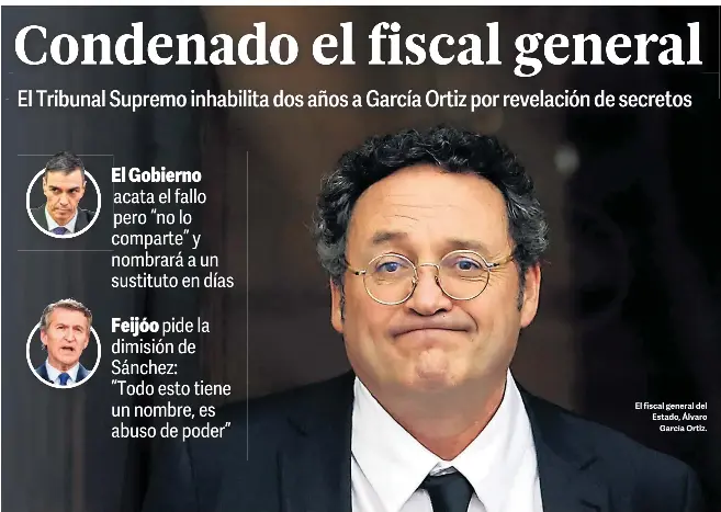 CONDENADO EL FISCAL GENERAL