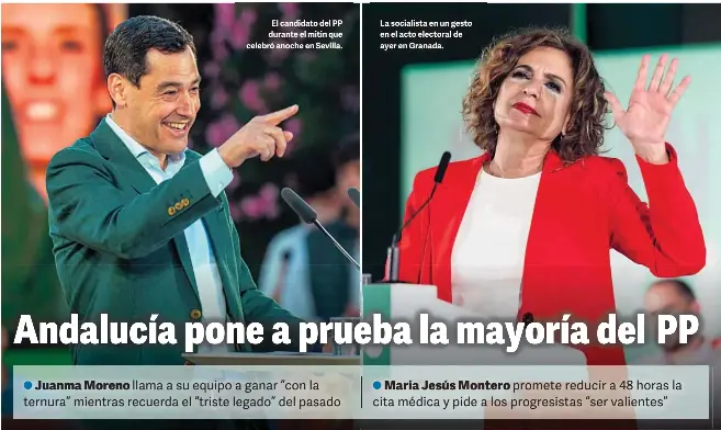 ANDALUCÍA PONE A PRUEBA LA MAYORÍA DEL PP