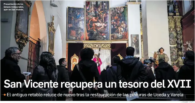 SAN VICENTE RECUPERA UN TESORO DEL XVII