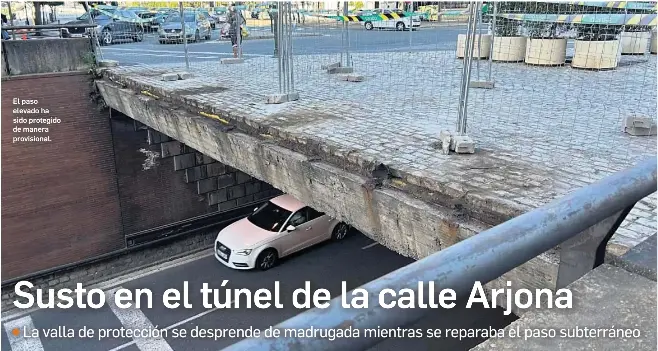 SUSTO EN EL TÚNEL DE LA CALLE ARJONA