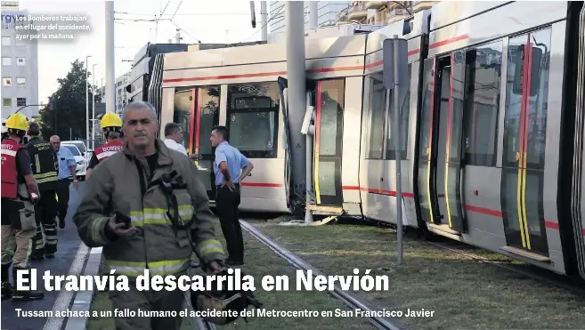 EL TRANVÍA DESCARRILA EN NERVIÓN