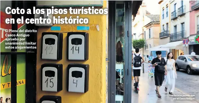 COTO A LOS PISOS TURÍSTICOS EN EL CENTRO HISTÓRICO