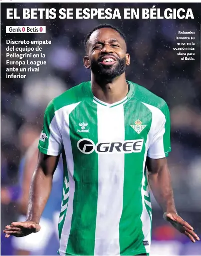 EL BETIS SE ESPESA EN BÉLGICA