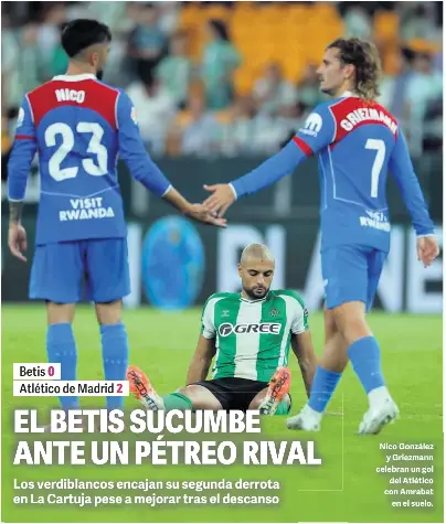 EL BETIS SUCUMBE ANTE UN PÉTREO RIVAL