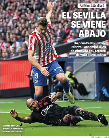 EL SEVILLA SE VIENE ABAJO