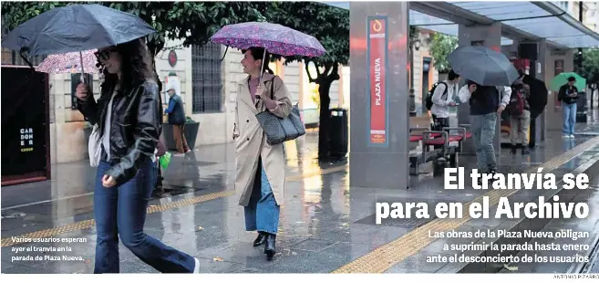 EL TRANVÍA SE PARA EN EL ARCHIVO