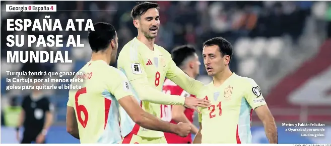 ESPAÑA ATA SU PASE AL MUNDIAL