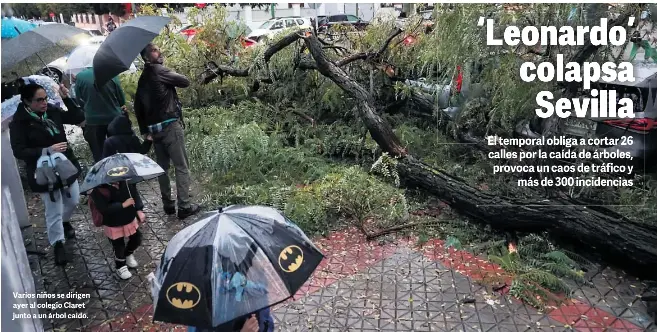 ‘LEONARDO’ COLAPSA SEVILLA