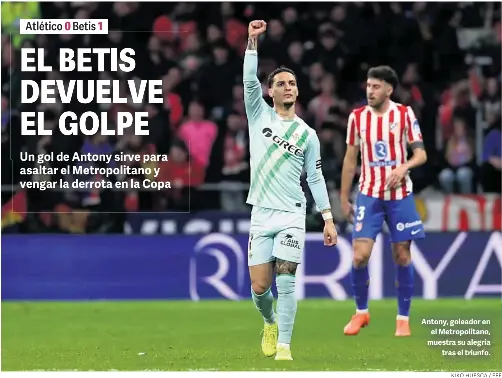 EL BETIS DEVUELVE EL GOLPE