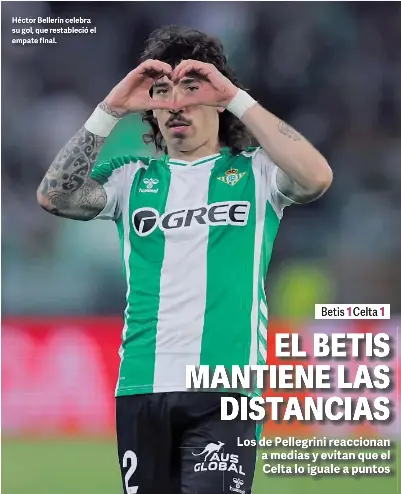 EL BETIS MANTIENE LAS DISTANCIAS