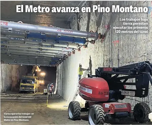 EL METRO AVANZA EN PINO MONTANO