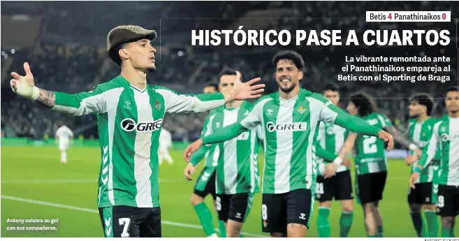 HISTÓRICO PASE A CUARTOS