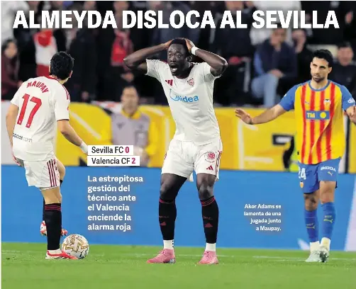 ALMEYDA DISLOCA AL SEVILLA