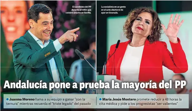 ANDALUCÍA PONE A PRUEBA LA MAYORÍA DEL PP