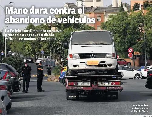MANO DURA CONTRA EL ABANDONO DE VEHÍCULOS
