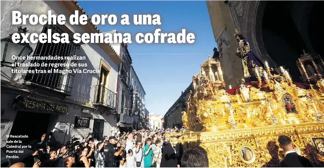 BROCHE DE ORO A UNA EXCELSA SEMANA COFRADE