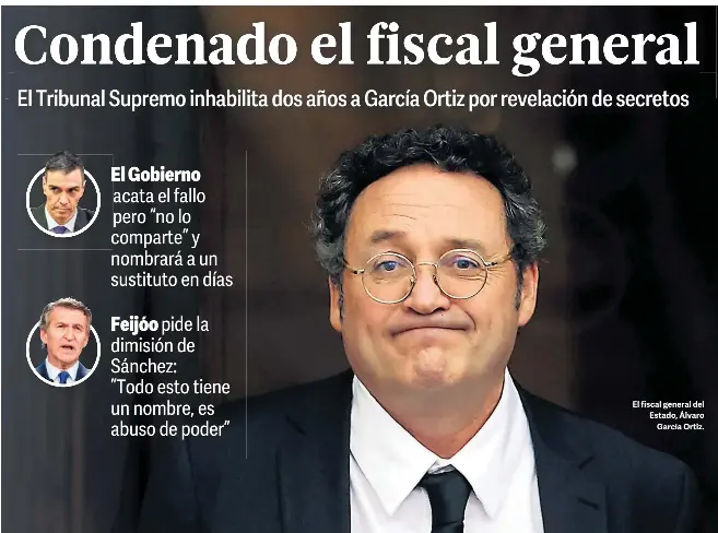 CONDENADO EL FISCAL GENERAL