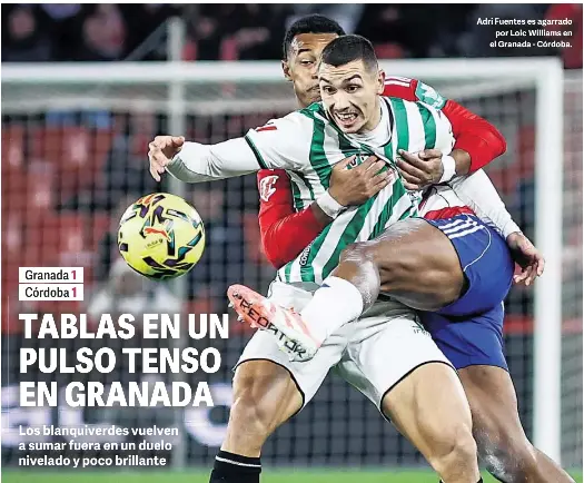 TABLAS EN UN PULSO TENSO EN GRANADA