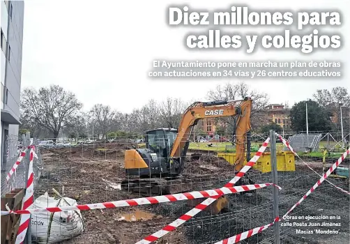 DIEZ MILLONES PARA CALLES Y COLEGIOS