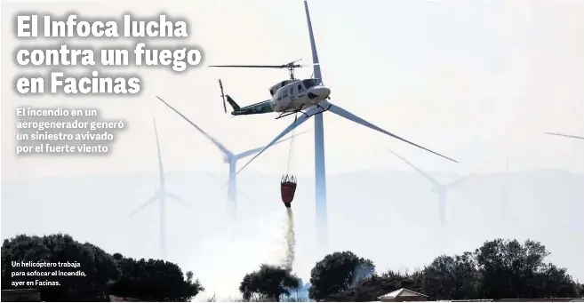 EL INFOCA LUCHA CONTRA UN FUEGO EN FACINAS
