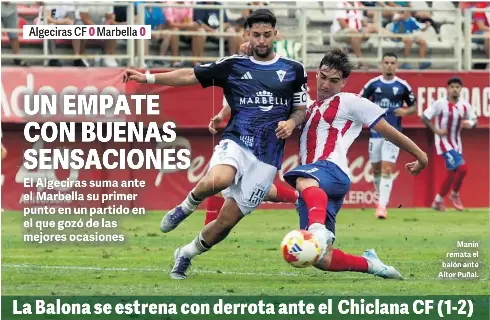 UN EMPATE CON BUENAS SENSACIONES