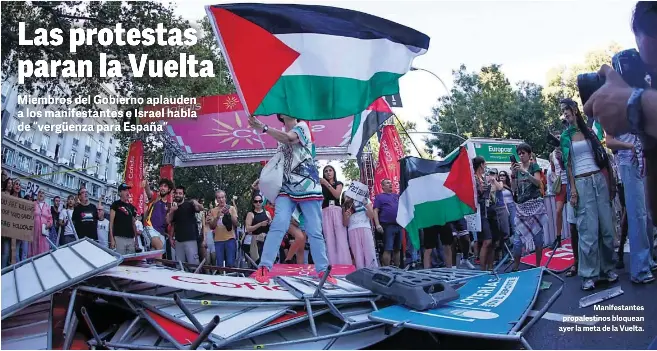 LAS PROTESTAS PARAN LA VUELTA