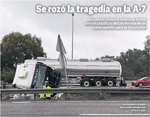 SE ROZÓ LA TRAGEDIA EN LA A-7