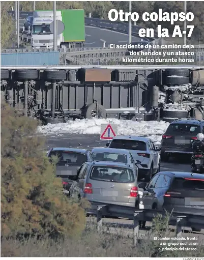 OTRO COLAPSO EN LA A-7