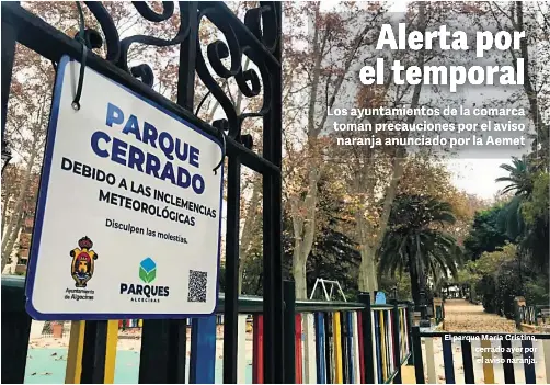 ALERTA POR EL TEMPORAL